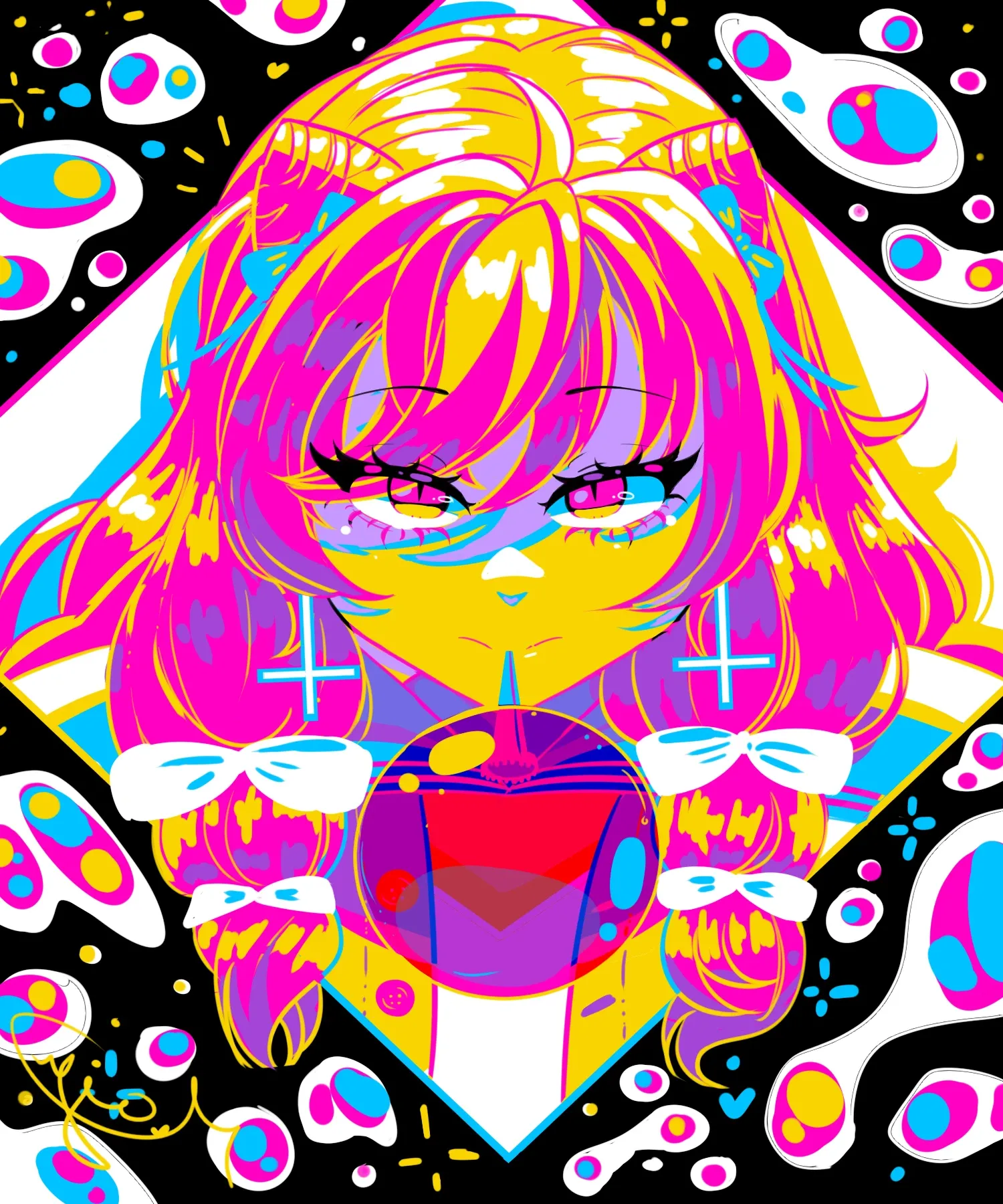Paleta de colores cartoon — Ilustración