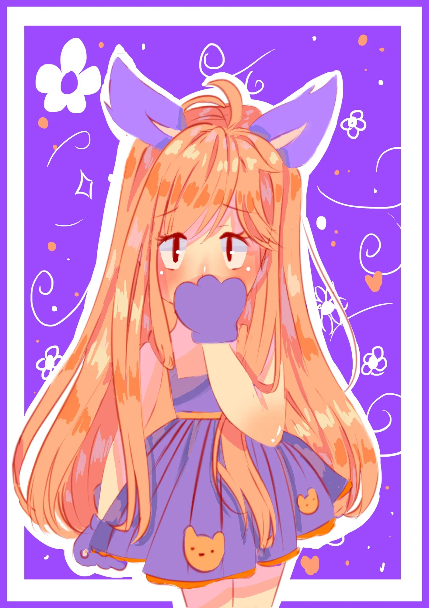 Chica violeta — Ilustración